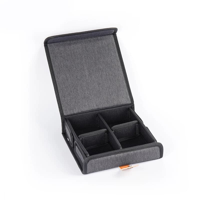 Sac de Rangement Numérique Polyvalent en Tissu 4 Tans, Étui à Compartiments Parfaits pour Écouteurs 