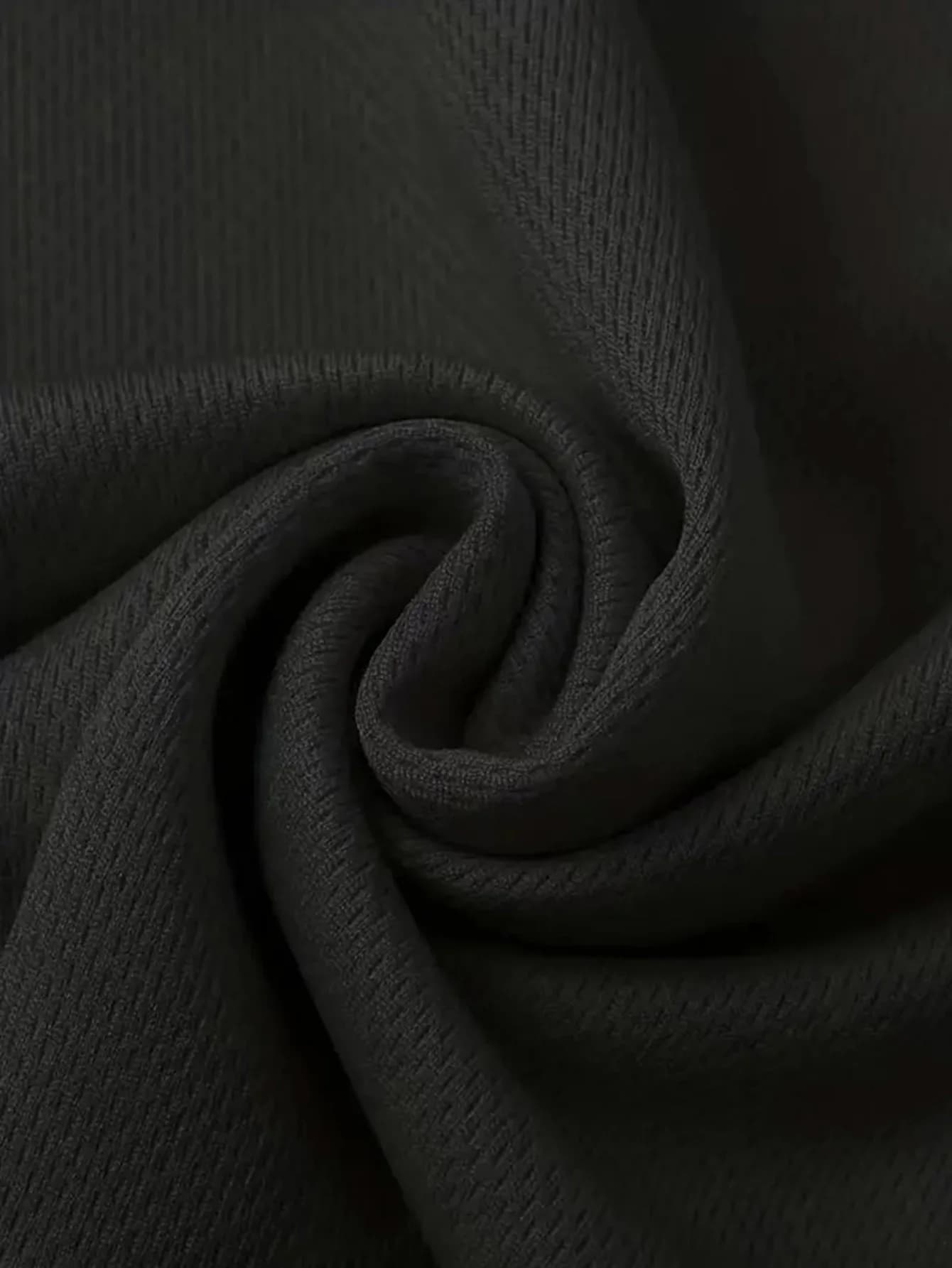 T-shirt col rond 7 pièces noir ultra-léger pour hommes, séchage rapide, respirant, absorbant la sueu