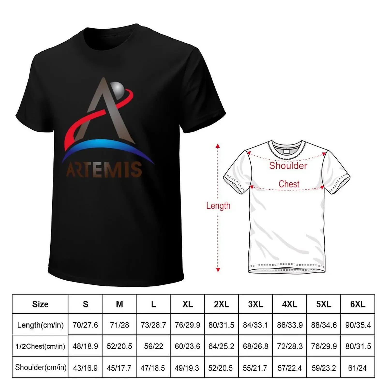 T-shirt motif anime Artemis pour homme, vêtement sublime à la mode, programme