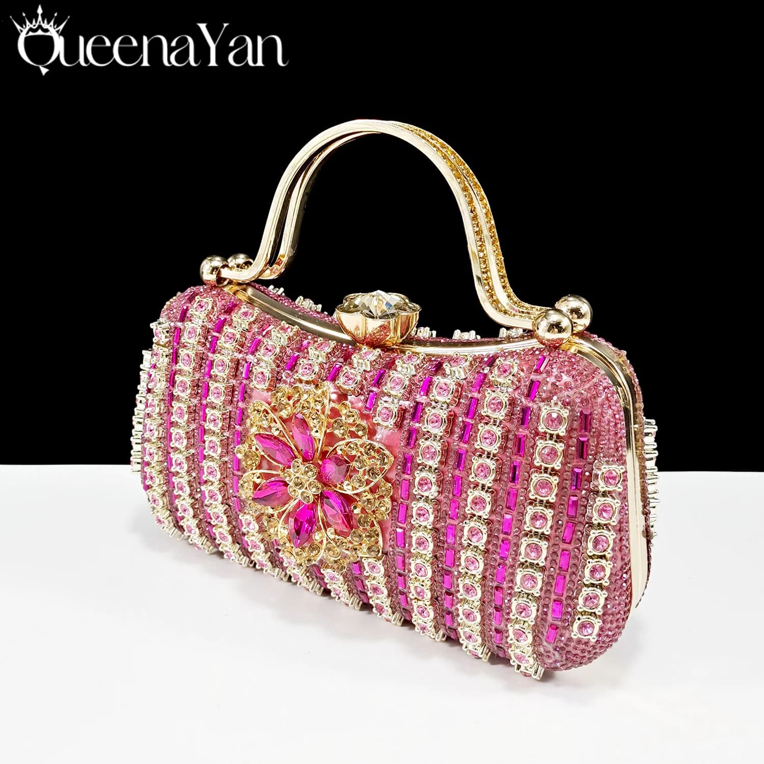 Pochette de Soirée de Luxe pour Femme 2026, Sac à Main en Cristal pour Mariage, Portefeuille pour Té