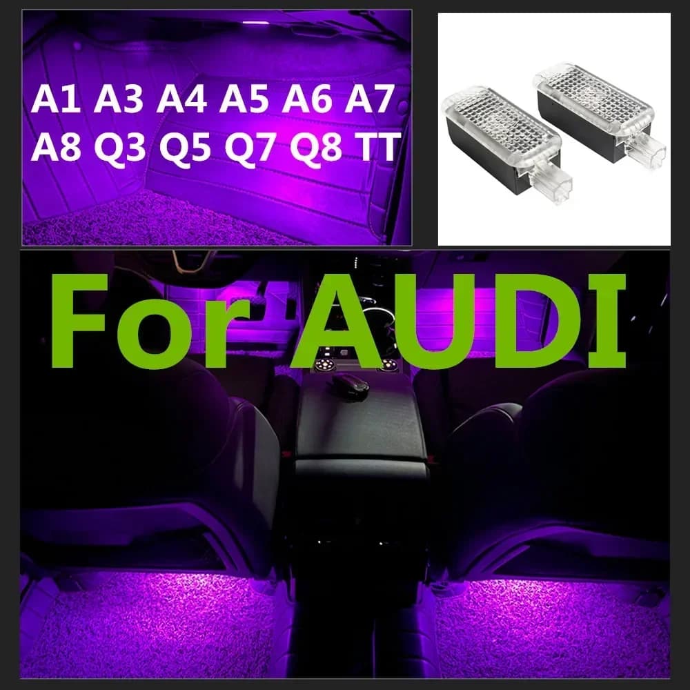 Feux de sol de voiture pour Audi A1 8X A3 8V 8Y A4 B8 B9 A5 8T horizon C6 C7 C8 A7 A8 D3 D4 D5 Q2 Q3