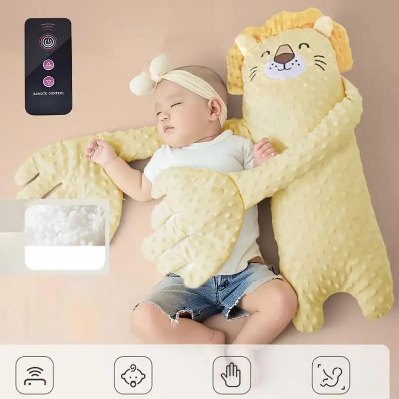 Jouet électrique de sommeil pour bébé, télécommande, poupées apaisantes en peluche en forme d'ours d