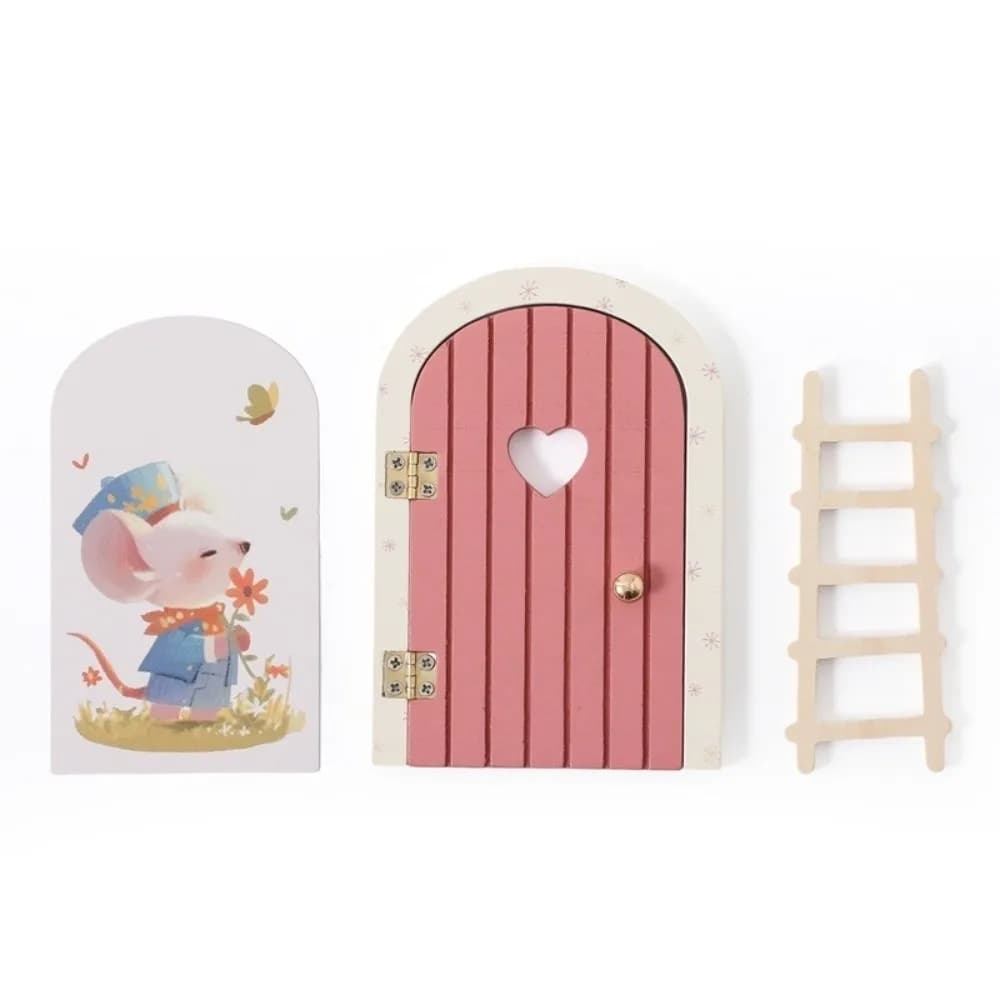 Maison de poupée qui brille dans le noir, décorations pour la maison, mini porte de fée créative, po