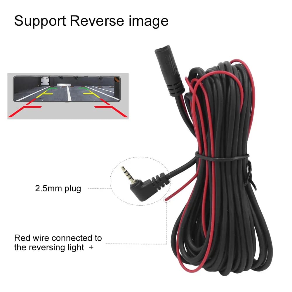 Caméra de recul AHD 1080P 4 broches pour rétroviseur de voiture, compatible DVR, Carplay, Android Au