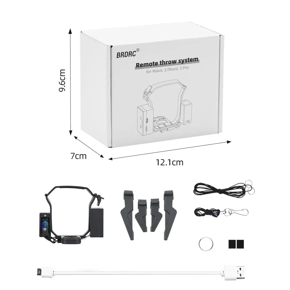 BRDRC – lanceur de système Airdrop pour DJI MAVIC 3/3 Pro/3, livraison classique, publicité, appâts 