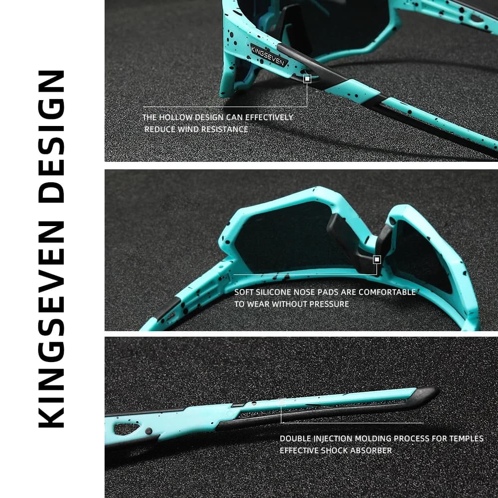 KINGSEVEN lunettes de soleil de cyclisme hommes femmes lunettes de vélo escalade Anti-UV vélo sport 