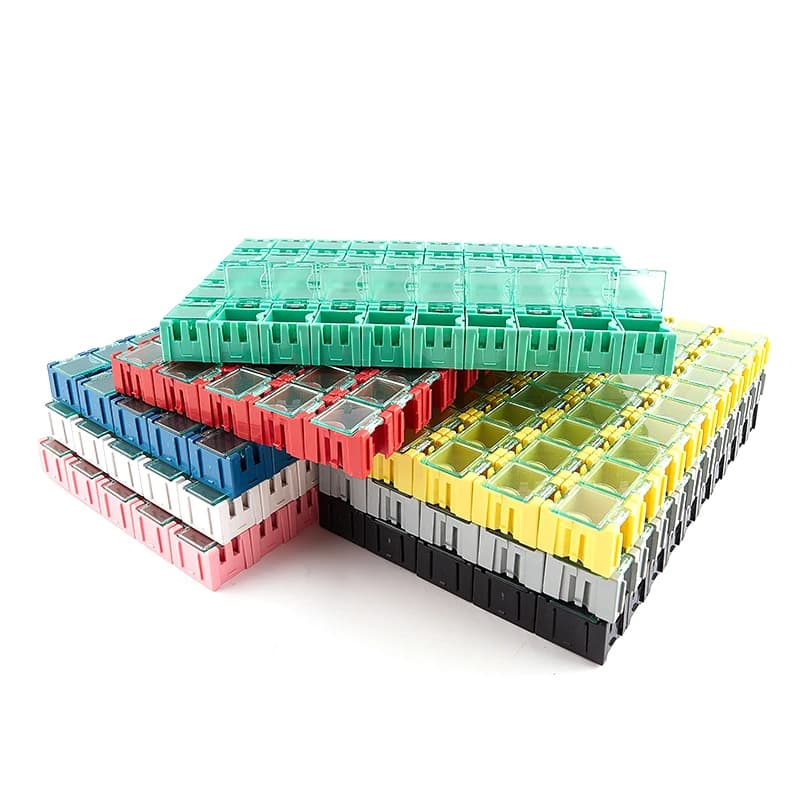 Kit de mini boîtes de rangement pour coordinateur électronique, conteneur, SMD, SMT, ensemble de 50 