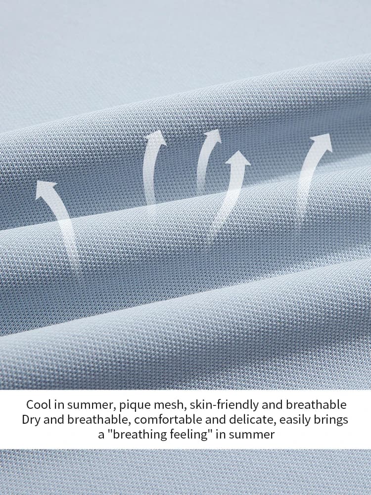 Je crois que vous T-shirt col polo bleu pour femmes été 2025 papillon brodé respirant manches courte