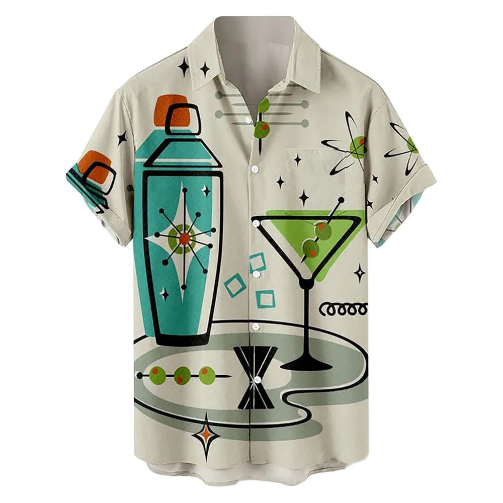 Chemise à fleurs hawaïennes pour hommes, cardigan abordable, revers décontracté, manches courtes, mi