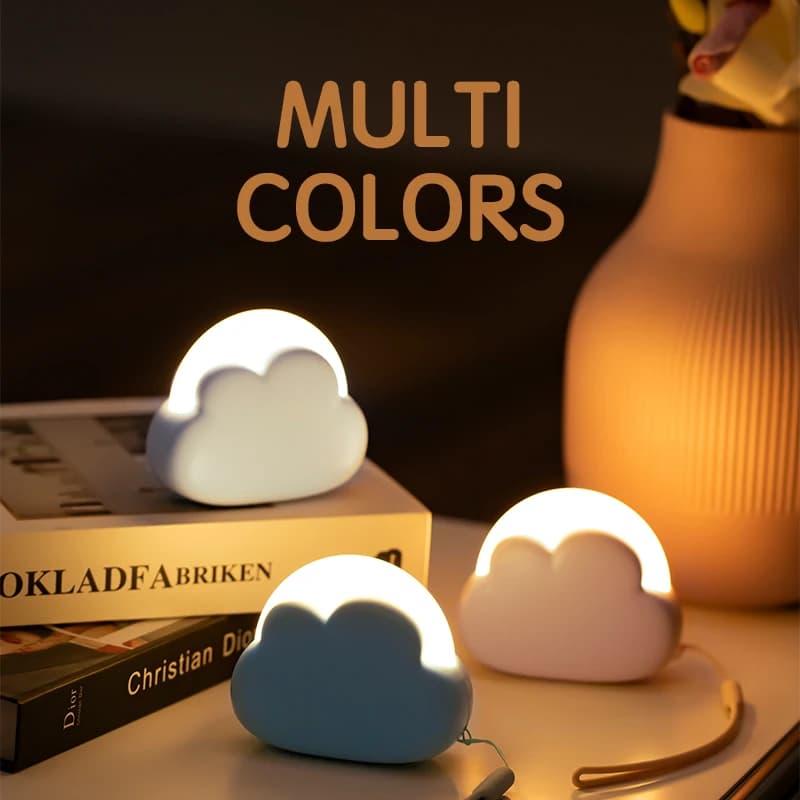Nuage veilleuse Mini USB sans fil Adorable nuage forme LED veilleuse pour chambre bébé enfants cadea