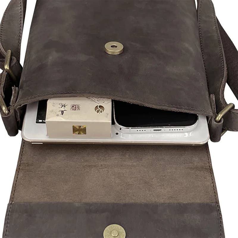 Sac à Bandoulière en Cuir de Vache pour Homme, Petit et Simple, Décontracté, Nouvelle Collection