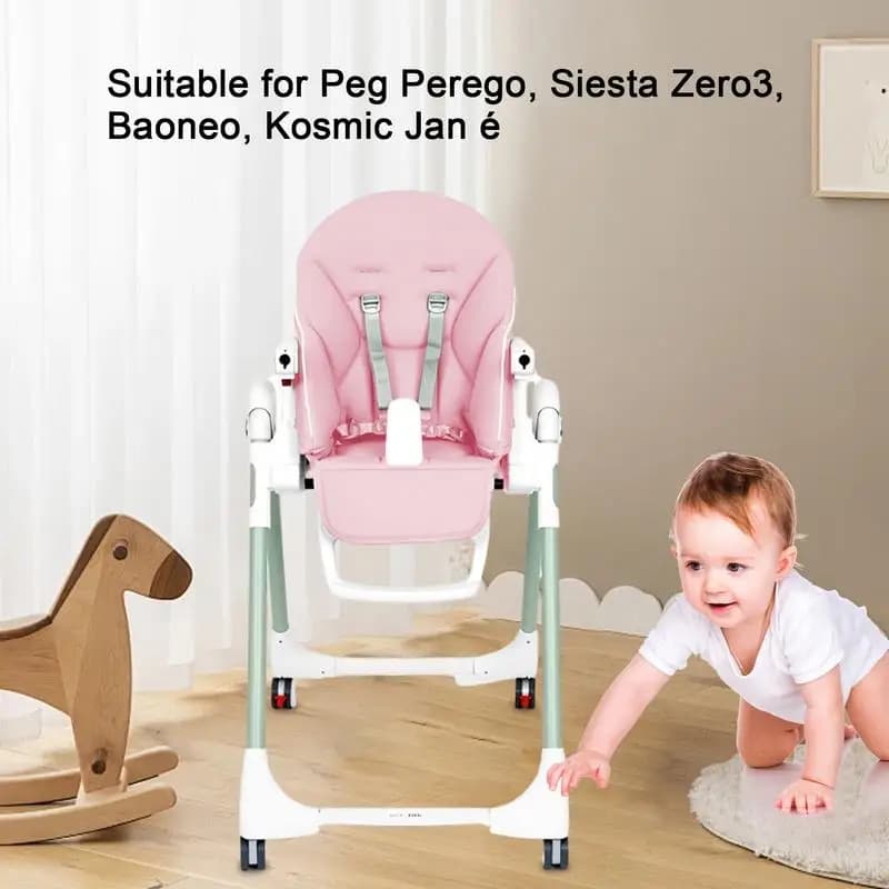 Housse de chaise de salle à manger en cuir PU, housse de siège souple et multifonctionnelle pour béb