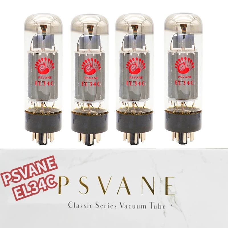 PSVANE EL34C Tubes Audio HIFI Tube à vide remplace EL34 EL34B 5881 6L6G 6CA7 6P3P KT77 précision d'u
