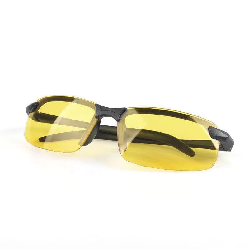 Lunettes de Vision nocturne hommes Anti-éblouissement conduite demi-monture lunettes de soleil pour 