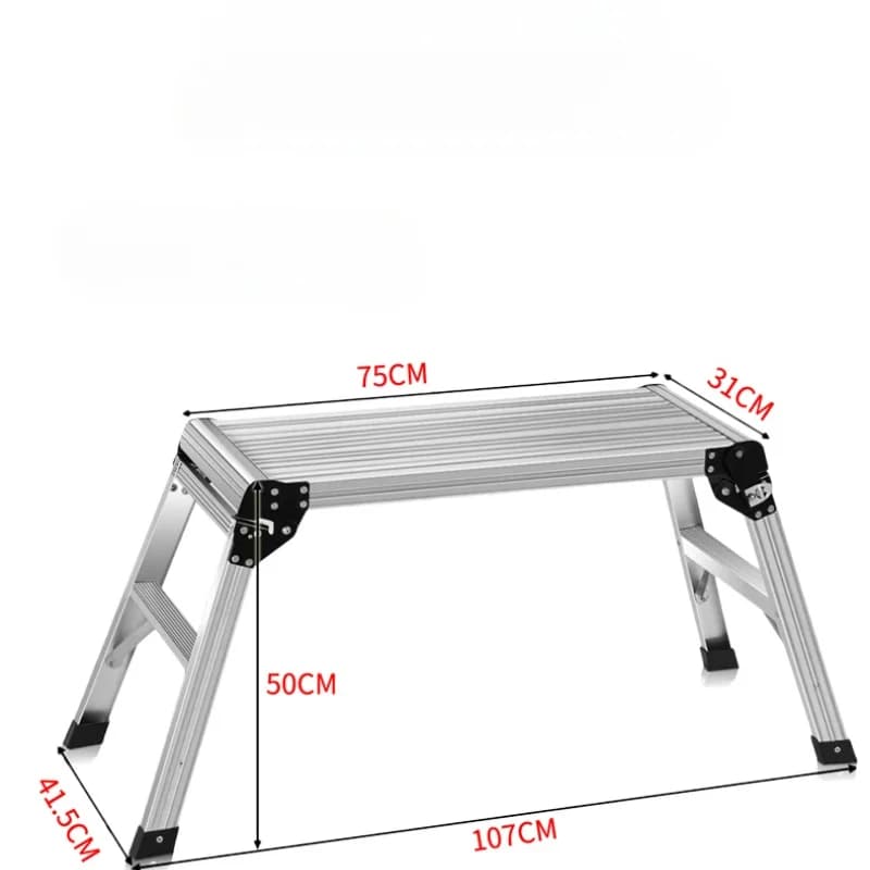 Banc de lavage de véhicule polyvalent, plateforme de travail en aluminium, échelle de tabouret de cl
