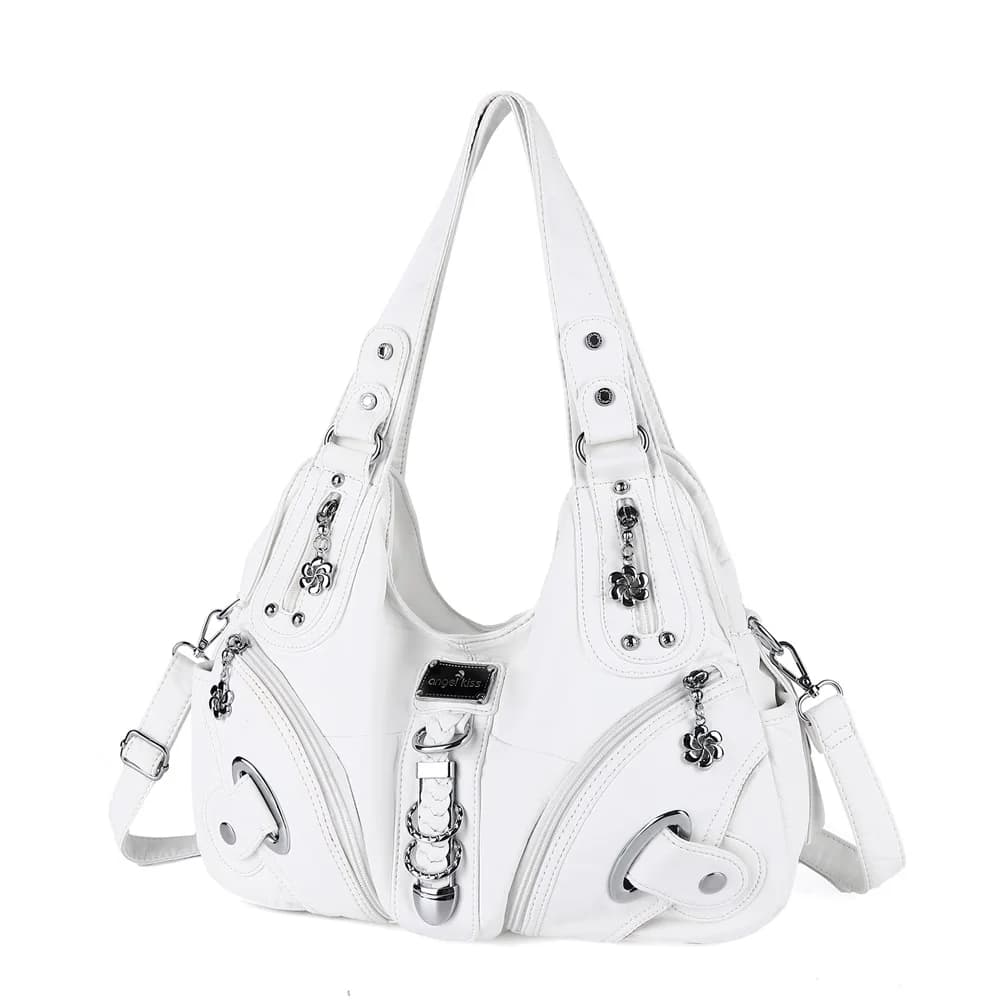 Sac à main pour femme Angel Kiss, sac à bandoulière tendance, grand sac fourre-tout noir, sac de sho