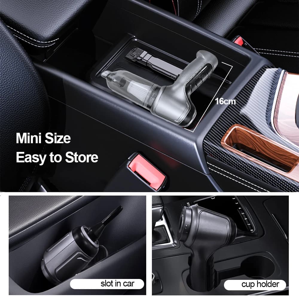 Aspirateur de voiture sans fil Portable 95000PA haute puissance 2 en 1 Mini aspirateur à main souffl