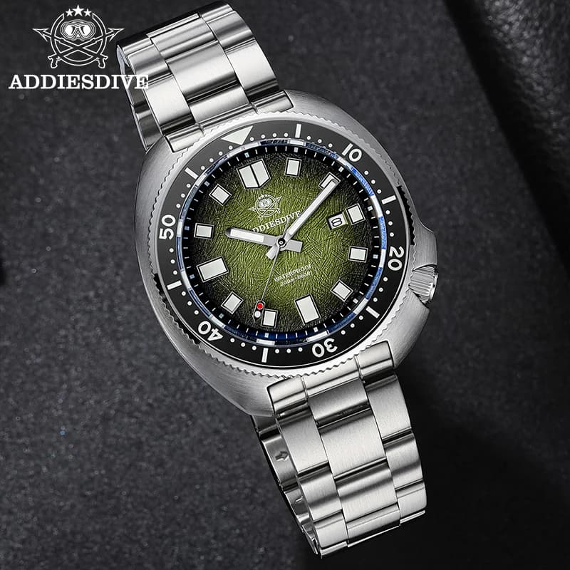 ADDIESDIVE Japan2115 nouveaux hommes montre verre saphir BWG9 Ultra-lumineux lumineux 200m étanche m