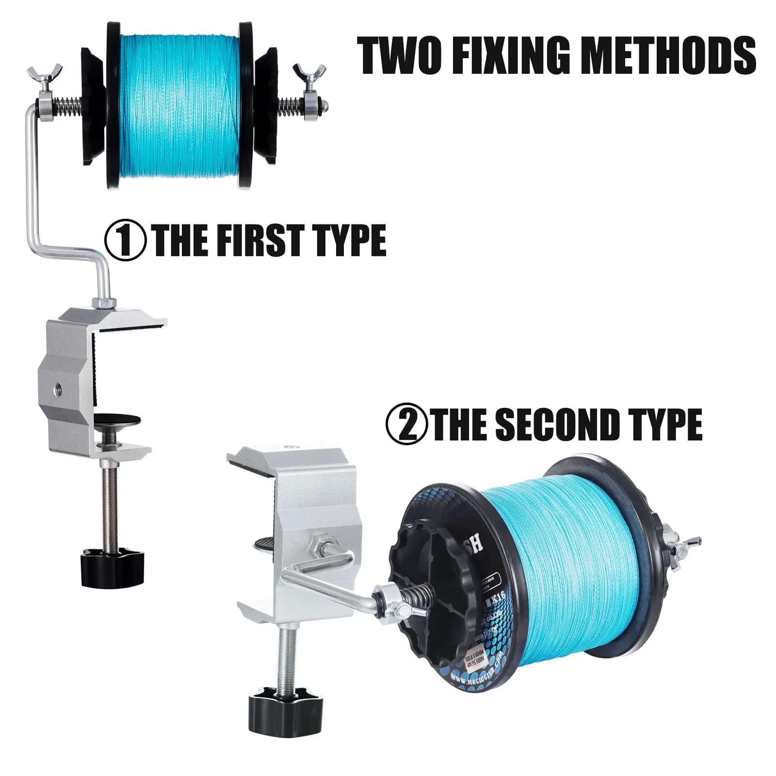 Nouveau bobine de ligne de pêche pour Baitcasting moulinet de filature Portable ligne de pêche enrou