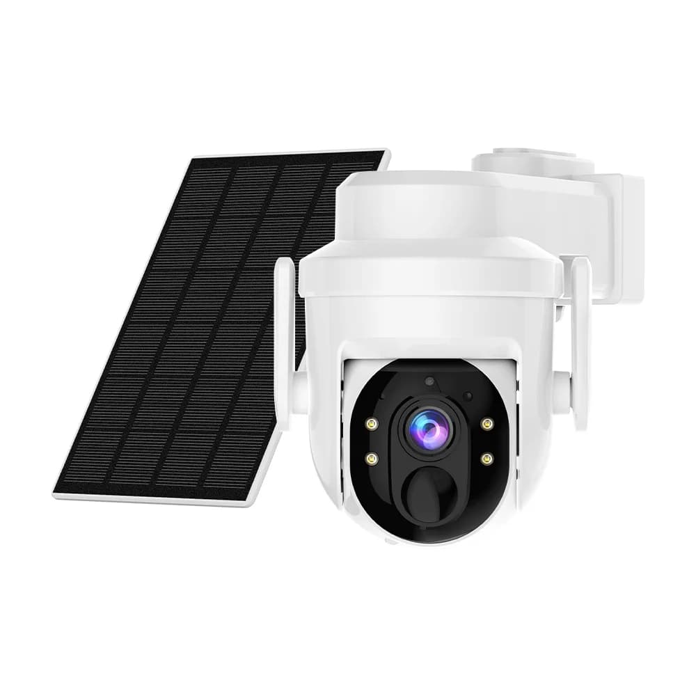 Caméra IP sans fil solaire extérieure 3MP Woolink, caméra de sécurité domestique PTZ, vision nocturn