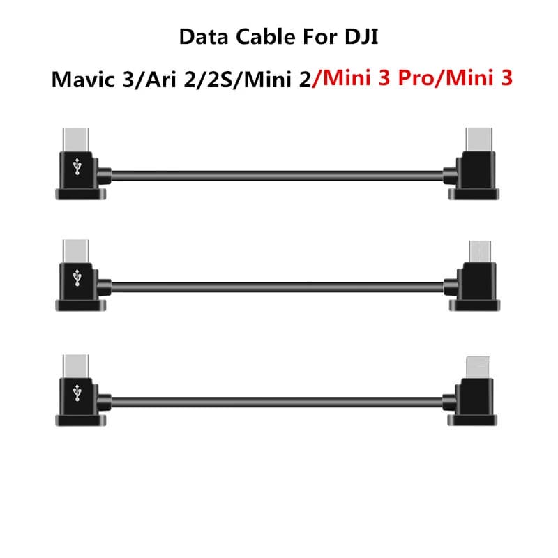 Câble Micro type-c pour télécommande et données, compatible avec DJI Mini 3 Pro /Mavic 3/Mini 2 /Mav