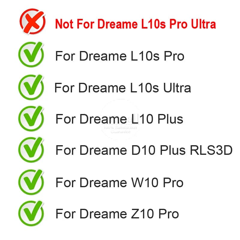 Filtre HEPA de remplacement pour Dreame L10s Pro / L10s Ultra 1st / L10 Ultra / D10 Plus / W10 Pro /