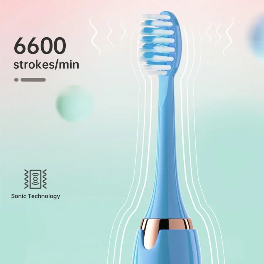 Brosse à dents électrique sonique automatique, Rechargeable, cheveux doux, étanche, brosse à dents U