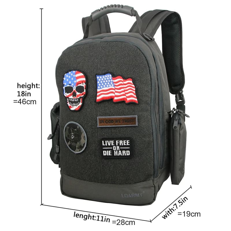 Sac à dos militaire extérieur étanche pour homme, sac pour ordinateur portable multifonction, 35L