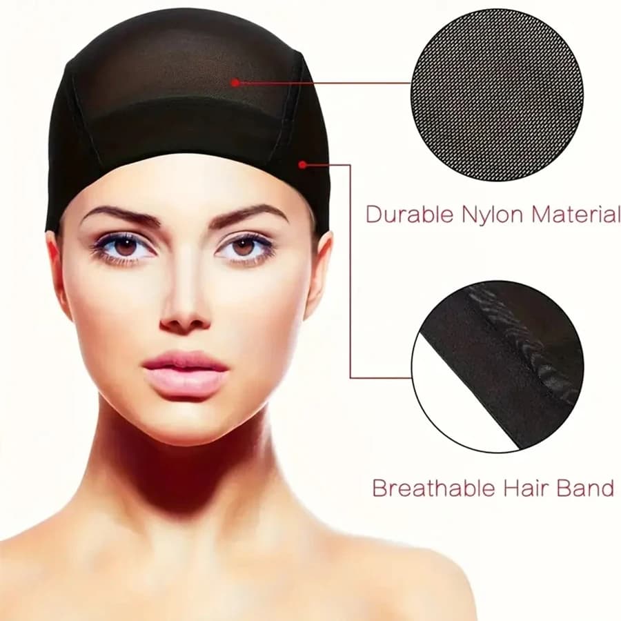Bonnet de perruque en maille Spandex, dôme, plus facile à coudre dans les cheveux, bonnet de tissage
