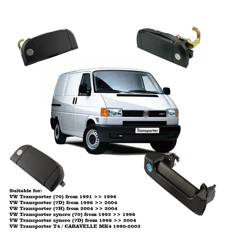 Poignée de porte de voiture, pour Volkswagen NATO SPORTER T4 1990-2004 701837206 701837205 701837210