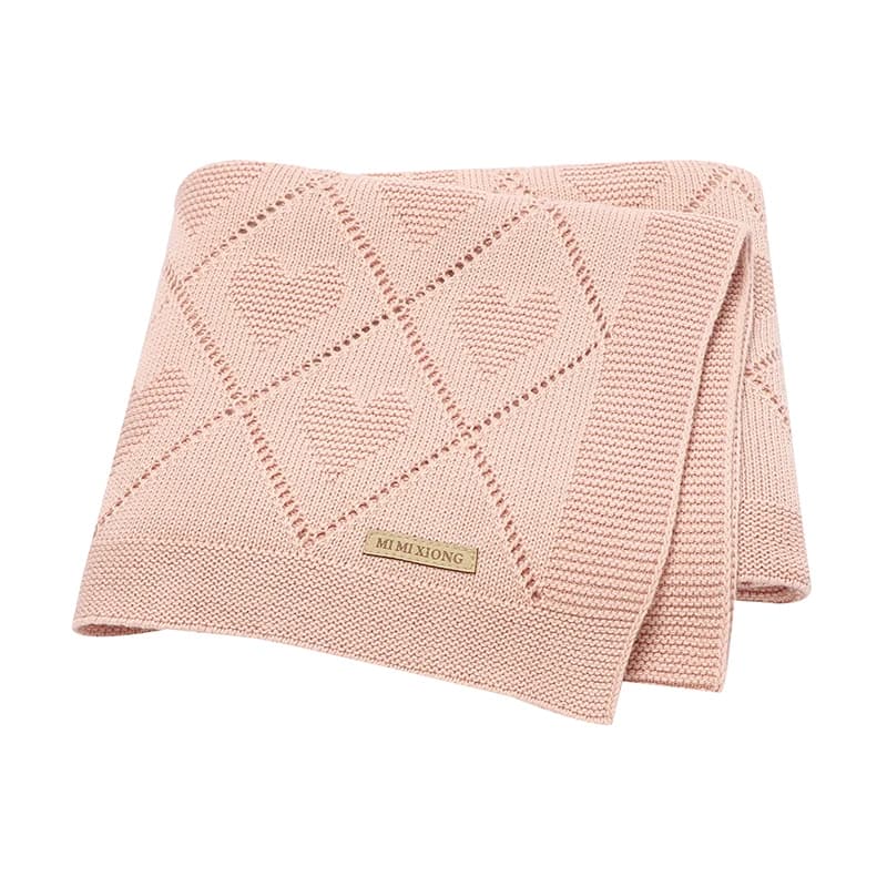 Couvertures pour bébé Super doux nouveau-né coton tricot mois poussette pépinière lange d'emmaillota