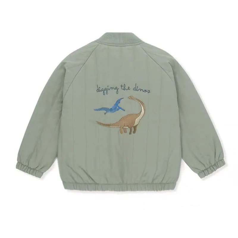 Vestes de printemps et d'automne pour bébés garçons et filles, manteaux en coton polaire brodé à man
