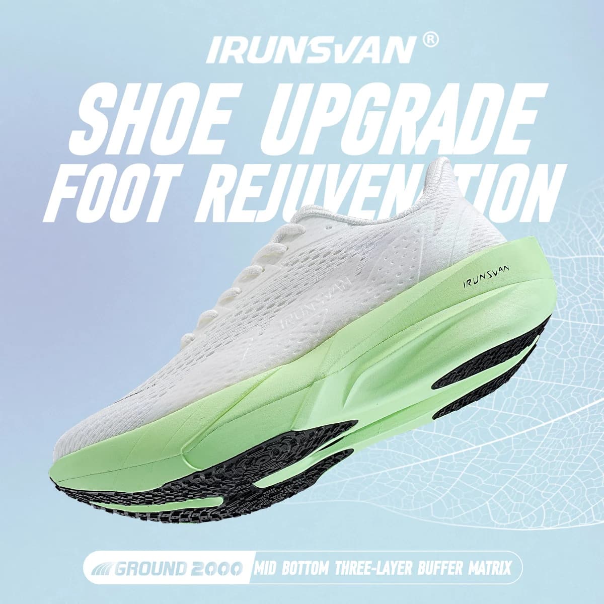 IRUNSVAN Surface 2000 chaussures de course en Nylon pour hommes professionnel haute Springback forma