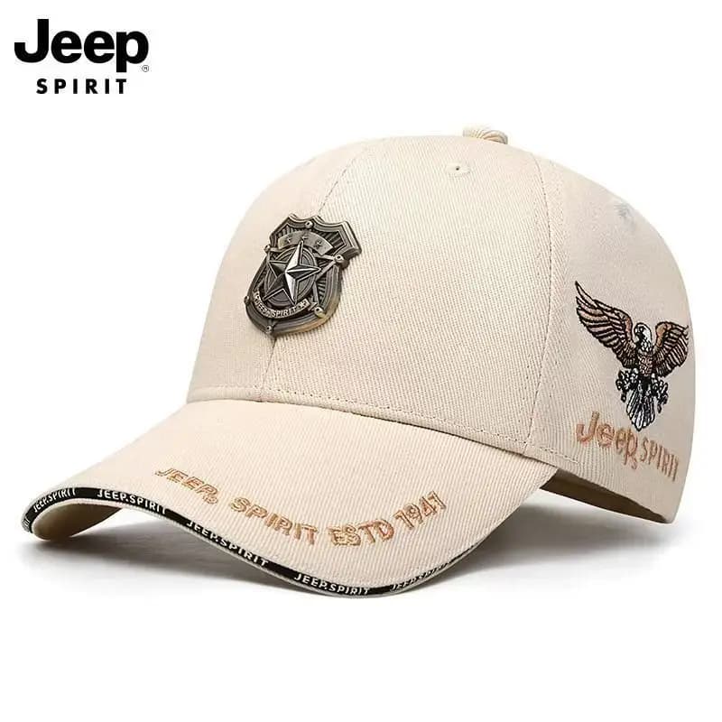 JEEP Jeep Casquette de baseball pour hommes, chapeau de protection solaire nouveau style, chapeau de