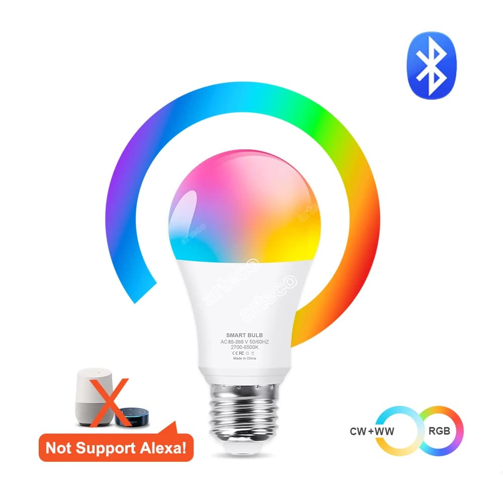 Tuya Wifi/Bluetooth ampoule Led intelligente Alexa lampe à Led E27 RGB 110V 220V lampes intelligente