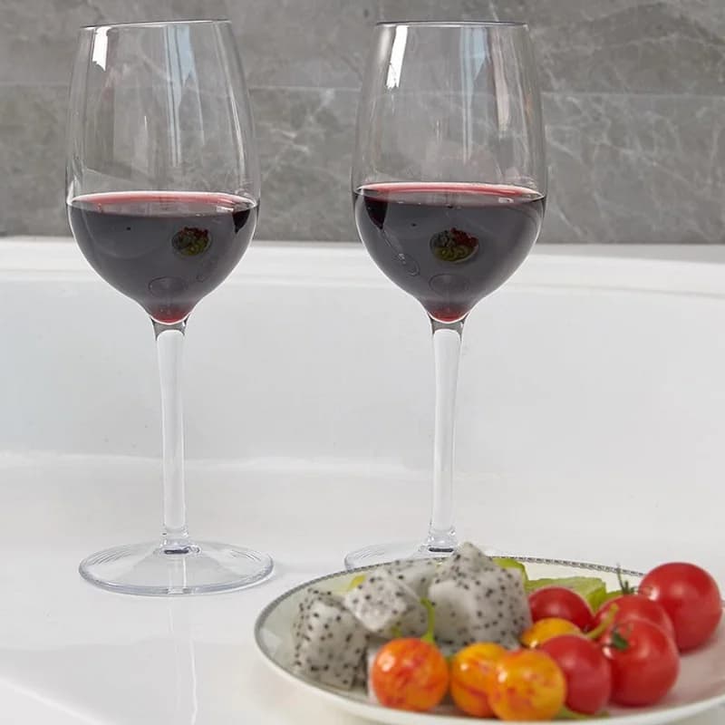 Verres à vin de bordeaux incassables, verrerie en plastique Tritan, extérieur, mariage, anniversaire