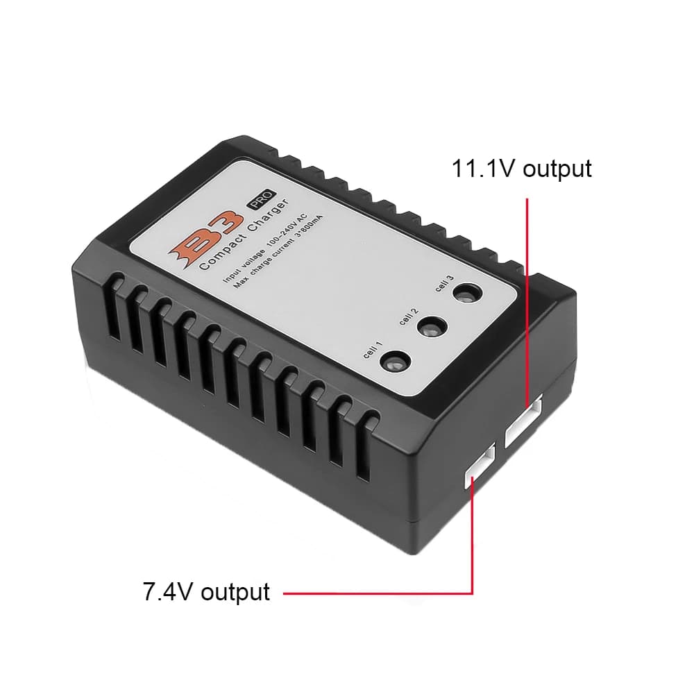 Chargeur de batterie équilibré B3, prise ue/US, pour B3Pro Compact 2S 3S Lipo, chargeur d'alimentati