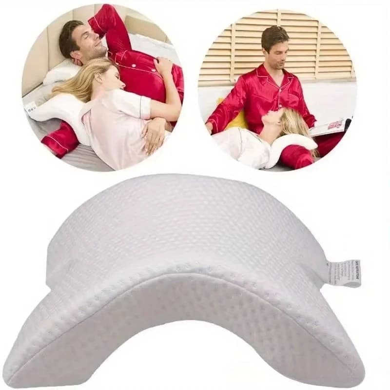 Oreiller en forme d'os pliant en forme de U, oreiller en mousse à mémoire de forme, pour Couples à p