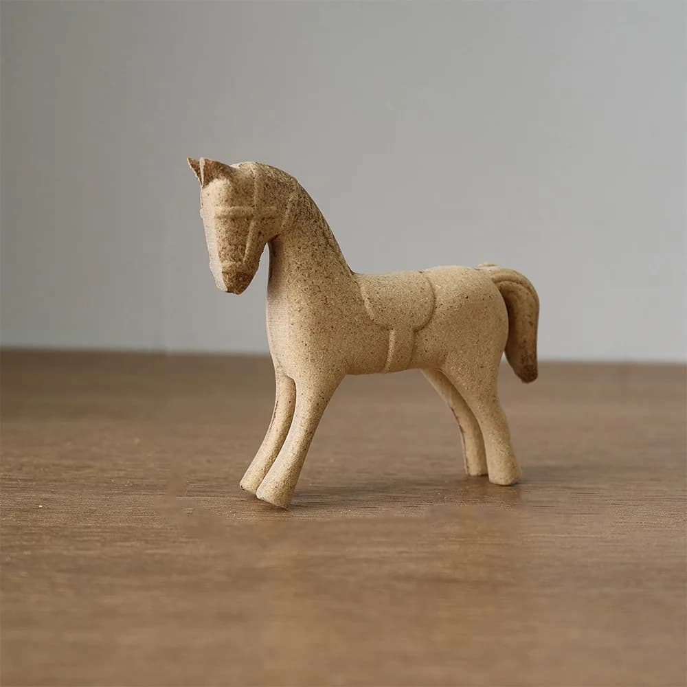 Cheval en bois fait à la main, bricolage, dessin sculpté, peinture, figurine de cheval, Style ferme,