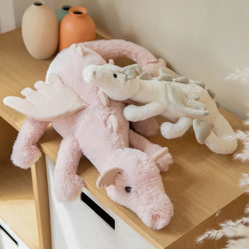 Figurine d'action de dragon volant, jouet en peluche, ailes de dinosaure volantes, chiffon beurre bl