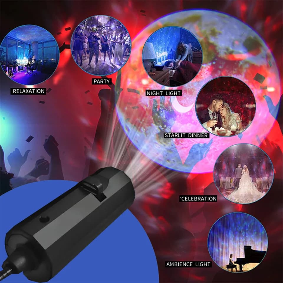 Le plus récent Mini USB lune lumière projecteur Led Globe étoile galaxie lampe éclairage de nuit pou