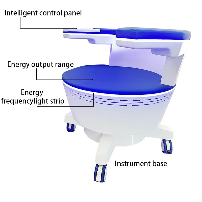 Chaise de plancher pelvien électromagnétique Non invasive 2025EMS, chaise de renforcement des muscle