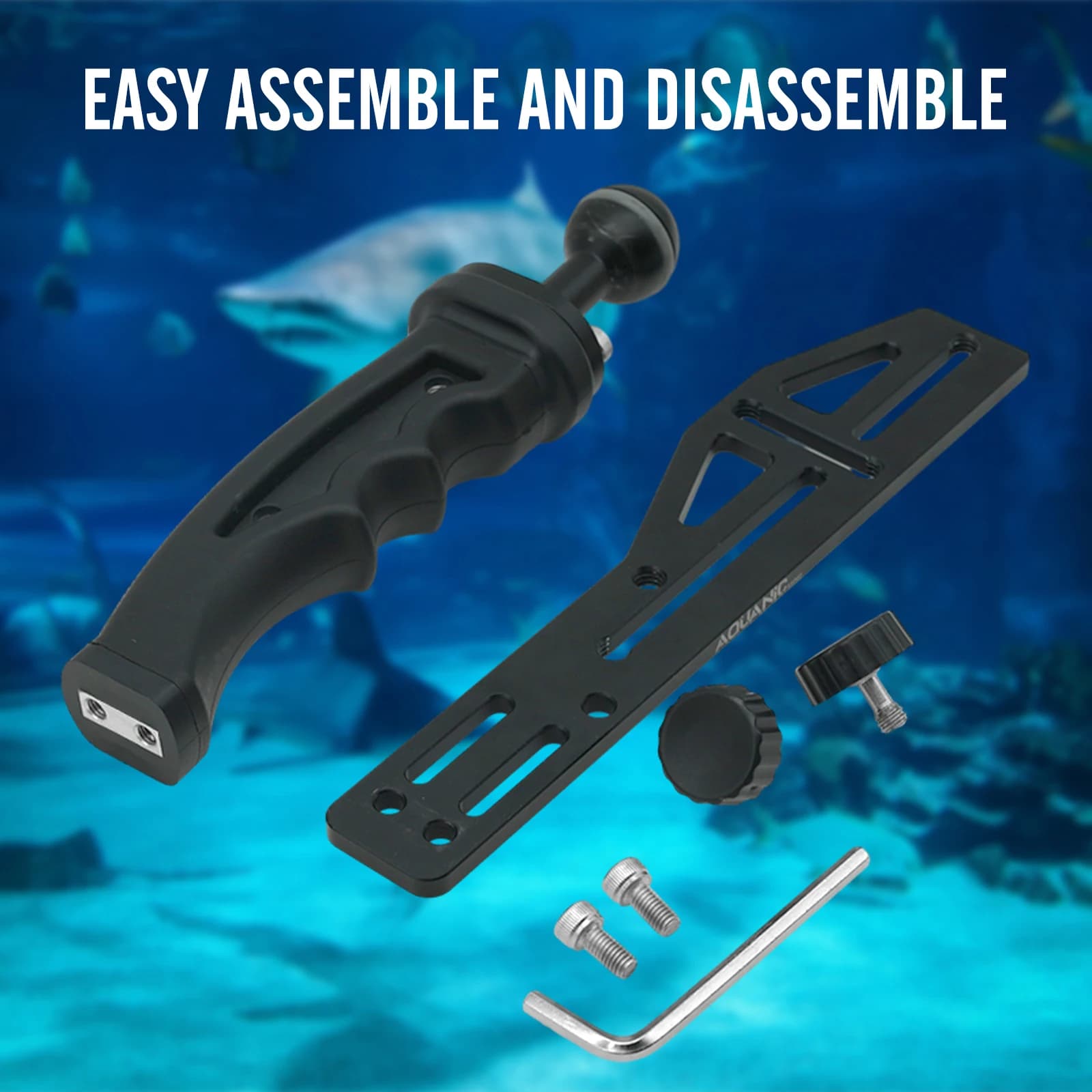 Aquanic AS060 Applicable aux accessoires Gopro, support de photographie de plongée portable, caméra 
