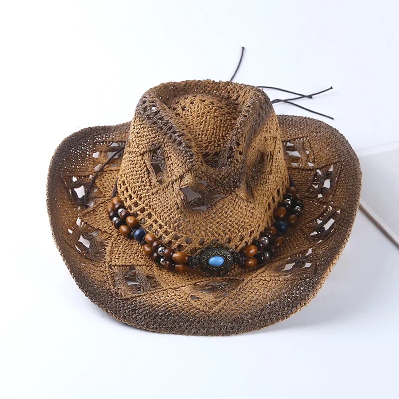 Chapeau de paille Cirboy rétro espagnol pour hommes et femmes, chapeaux de plage, ombrage de voyage,
