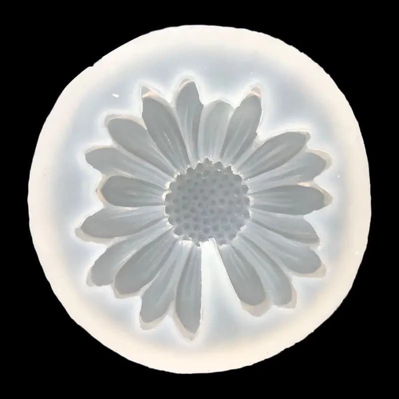Moule 3D en forme de fleur de marguerite, en Silicone, fleur de soleil, aromathérapie, savon époxy, 