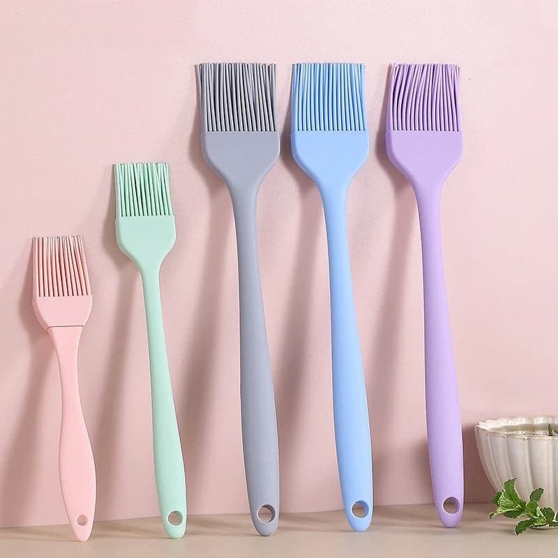 Brosse longue à huile de cuisson en Silicone, cuisine, tartes de Pizza, pâtisserie, épandeur de beur