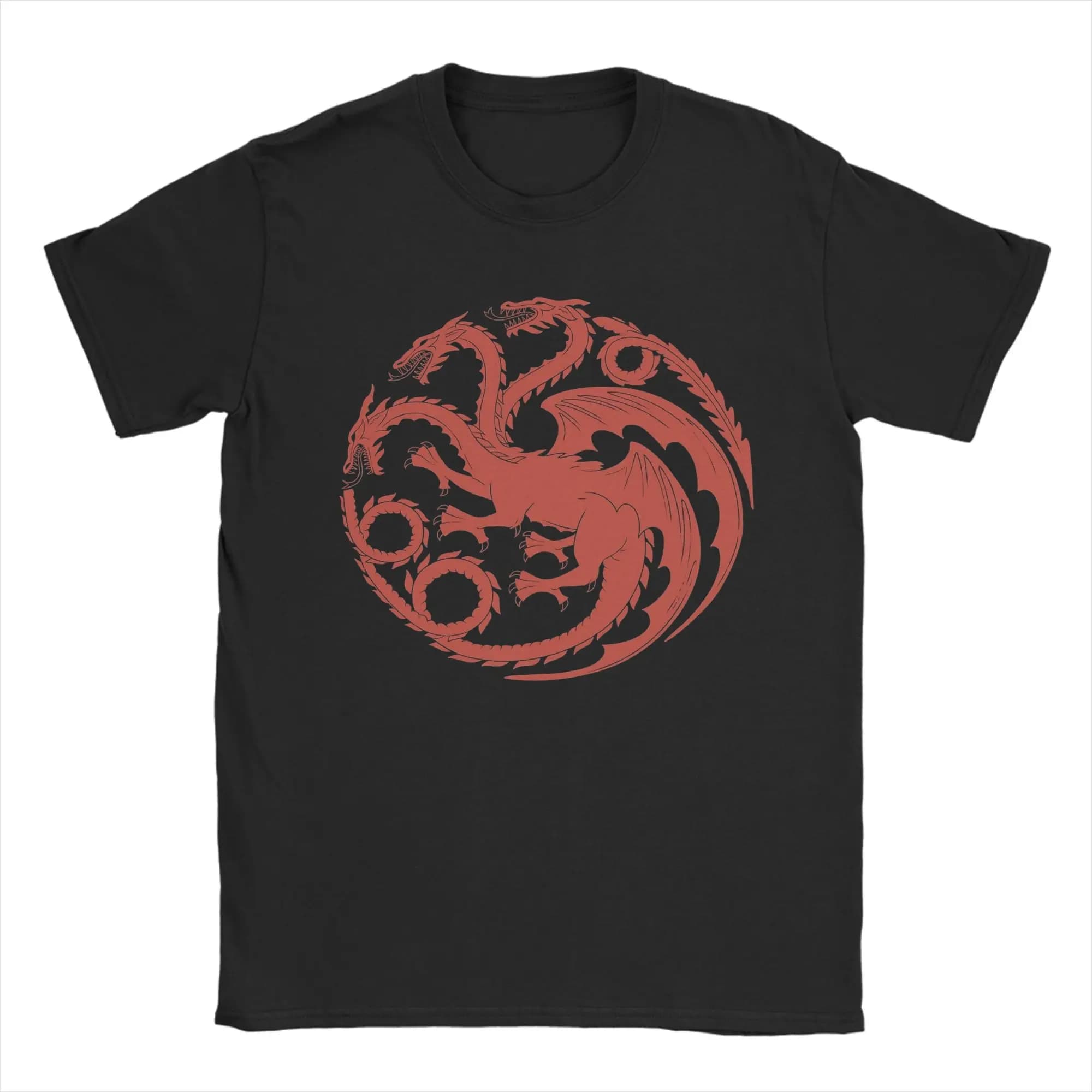 T-shirts pour hommes House of TARGARYEN King's, 100% coton, superbe t-shirt à manches courtes et col