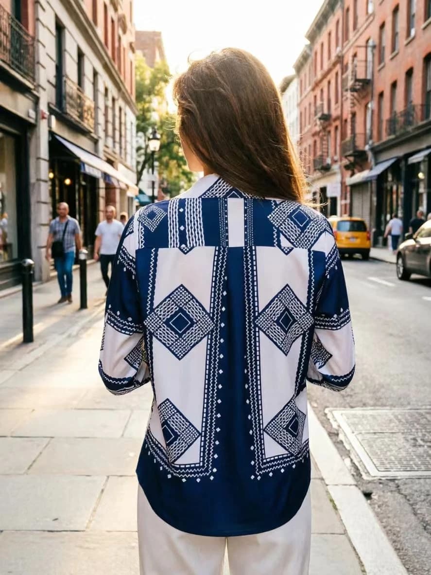 Mode dames chemises nouveau élégant femmes Blouses à manches longues boutonné hauts blusa mujer
