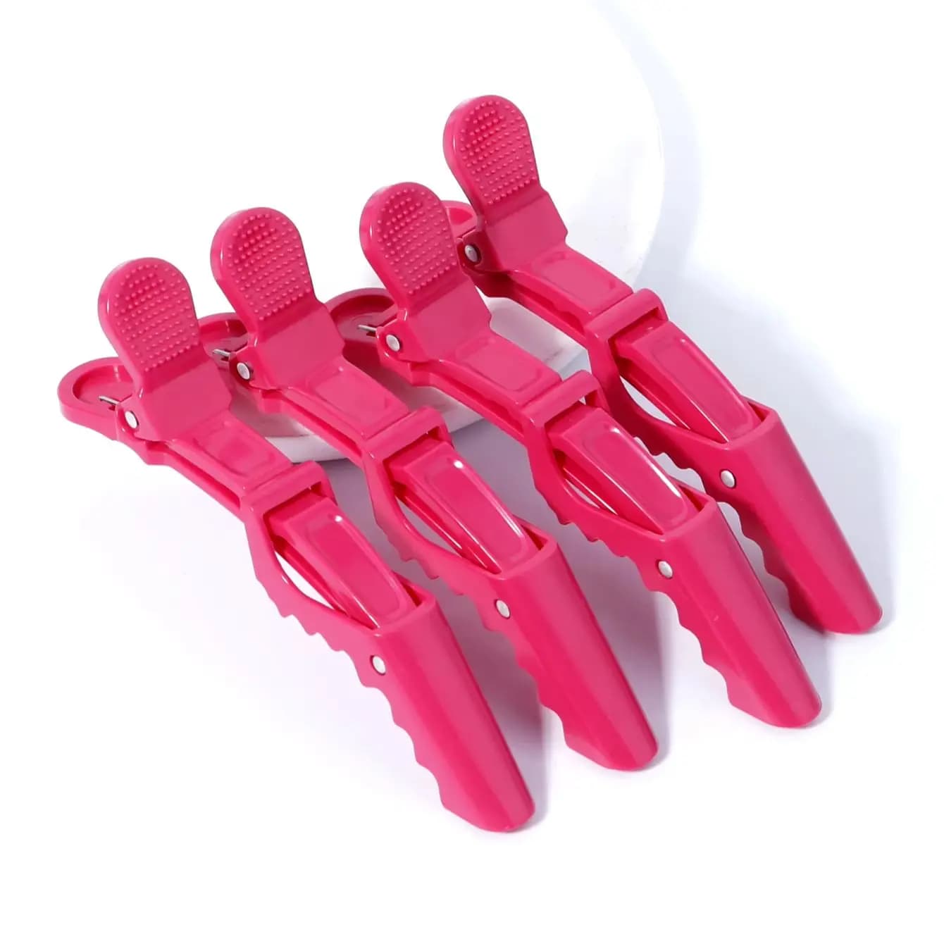 Ensemble de 4 pinces à cheveux et accessoires en crocodile pour salon de coiffure professionnel, spé