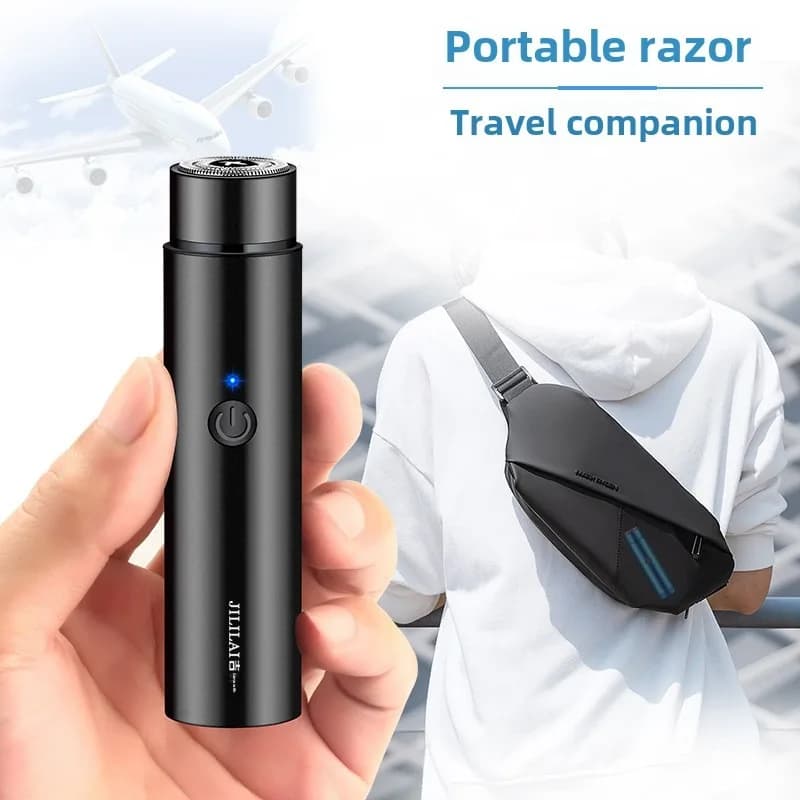 Rasoir électrique portable avec chargement USB pour homme, mini rasoir de voyage et de voiture, raso